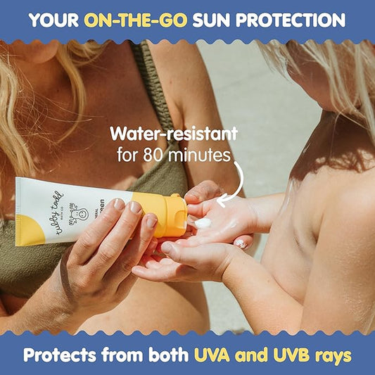 TUBBY TODD Mineral Sunscreen SPF 50 - Broad Spectrum Sunscreen Lotion for Kids - Water-Resistant for 80 Minutes - Safe for Sensitive Skin - Non-Greasy Feel - 2 Pack, 4 Fl Oz