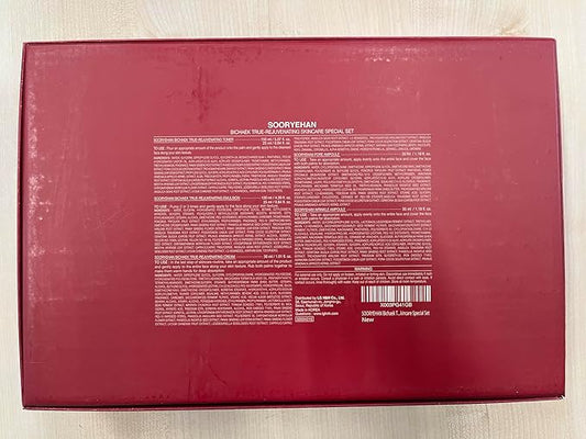 SOORYEHAN Bichaek True-Rejuvenating Skincare Special Set (430 ml/14.54 fl oz) - Skin Elasticity, Wrinkle and Pore Improvement, Korean Medicine Extracts