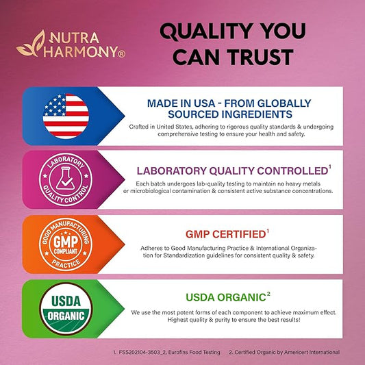 Liquid Iron Supplement for Women 18 mg - USDA Organic Iron Drops - with Folate, Vitamin B12 & B6 - Iron Level & Energy - Gentle & High Absorption Glycinate Form - Cherry Flavor, Sugar-Free - 4 fl oz