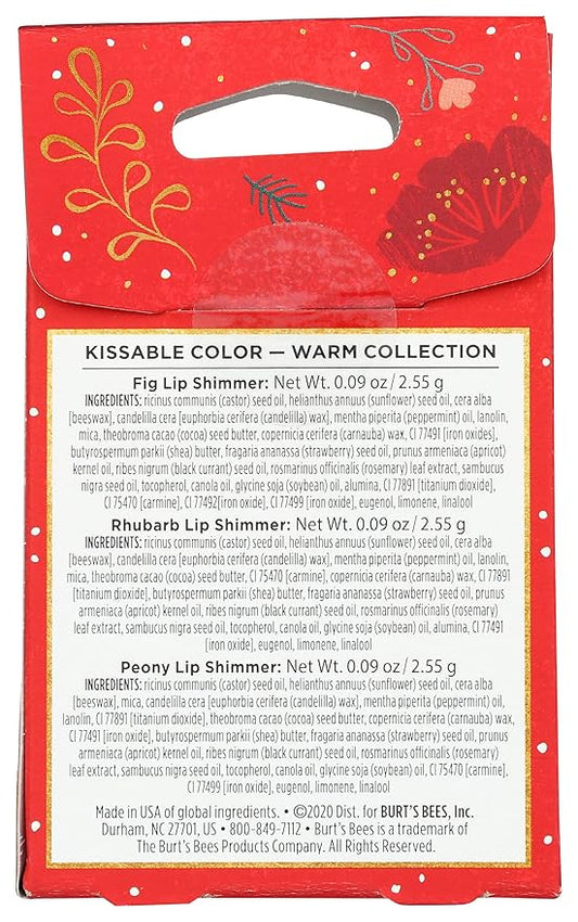 Burts Bees Warm Kissable Color Gift Set, 1 EA