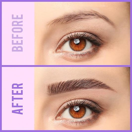 iMethod Eyebrow Pen and Eyebrow Gel - Eyebrow Pencils for Women with 4-Fork-Tip & Brow Gel Clear, Magical 2-in-1 Dual-Ended Brow Pen for Fuller-Looking Defined Brows, Stay All Day, Black