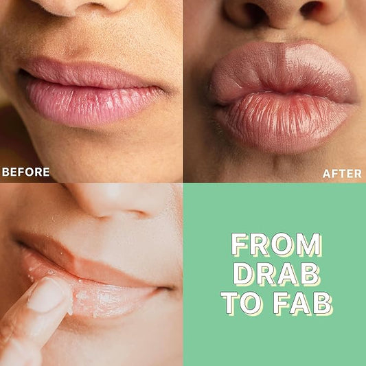 Organic Lip Scrub Mint - Lip Scrubs Exfoliator & Moisturizer, Lip Exfoliator Scrub, Sugar Lip Scrubs, Lip Sugar Scrub, Lip Care Products for Chapped Lips, Lip Scrubber, Lip Moisturizer for Dry Lips