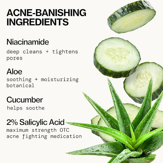 Pacifica Bacne Acne Cleanser Spray - Bacne Warrior - Body Spray for Acne Treatment - w/ 2% Salicylic Acid Niacinamide & Aloe - for Body, Chest & Back Acne for Teens & Adults Vegan Dermatologist Tested