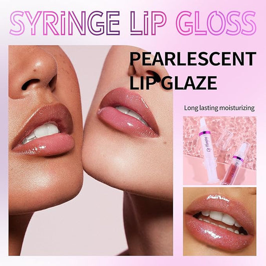 Lip Plumper Booster,Plumping Lip Gloss Spicy Lifter Shimmer Oil Hydrating High-Shine Volumizes Fuller Lip Glass Mirror Glaze Plump and Pout Lip Plumper Nourishing for Women Girls Makeup#2