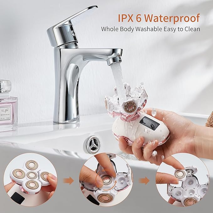 Women's Electric Razors For Women Legs Pubic Facial Hair Removal 2 In 1 Womens Electric Shaver For Women,Bikini Trimmer For Lady,Waterproof