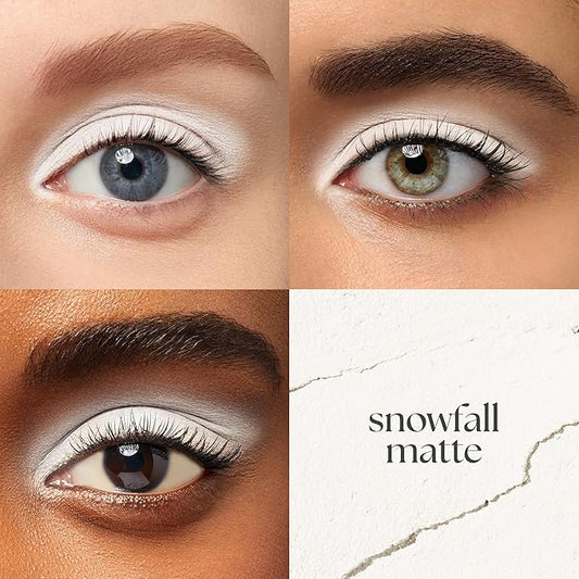 Julep Eyeshadow 101 Cream-to-Powder Waterproof Shadow Stick – Snowfall Matte – Long-Lasting, Crease-Proof, White Matte Cream Eyeshadow with Built-in Smudger