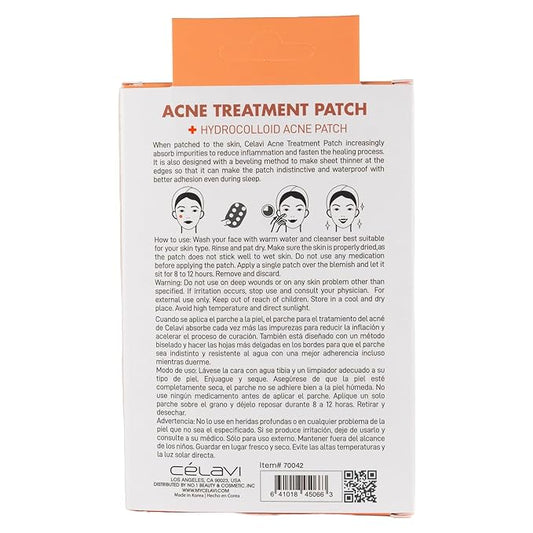 Celavi Acne Spot Treatment Hydrocolloid Patch (Acne Treatment, 48 Count)