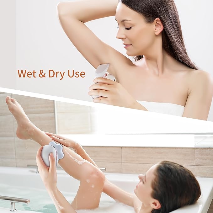 Women's Electric Razors for Women Legs Pubic Facial Hair Removal 3 in 1 Womens Electric Shaver for Women,Bikini Trimmer for Lady,Magnetic Head Shaver for Men,Waterproof