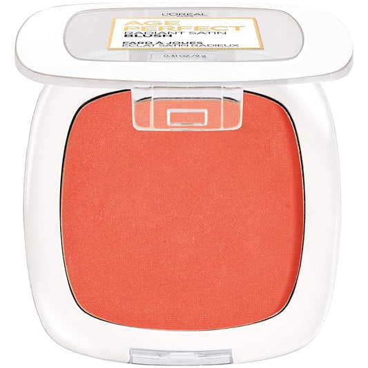 L'Oreal Paris Age Perfect Radiant Satin Blush with Camellia Oil, Marigold