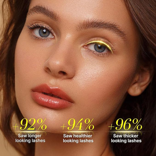 Eyelash Growth Serum with Advanced Formula: Rapid Eye Lash Enhancing Serum for Eyelash and Eyebrow Growth in 3-4 Weeks - Boost Longer Thicker and Fuller Lashes 3ML