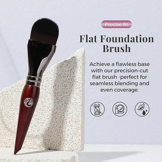 ENERGY Foundation Brush for Liquid Makeup DIY Facial Mask Premium Soft Bristles Contour Face Brush for Blending Liquid, Cream, Eye Mask, Under Eye Concealer Vegan Flat Cosmetic Makeup Tool