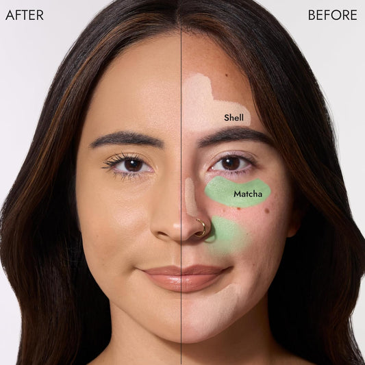 Cover FX Correct Stick Green Color Corrector Concealer - Matcha: Neutralize Redness (All Skin Tones) - Brighten + Neutralize Skin Discoloration - Creamy Lightweight Full Coverage