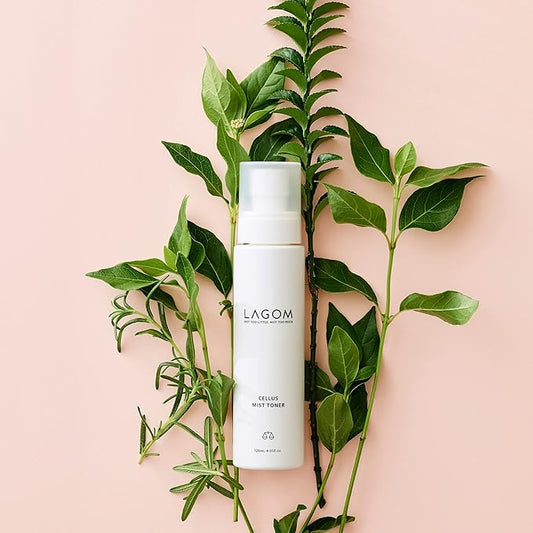 LAGOM Cellus Mist Toner Natural Moisturizing Spray, pH Balance, Subacid, Alcohol-Free, Zero-Irritation, Fragrance-Free, Facial Serum 4.05 Fl Oz