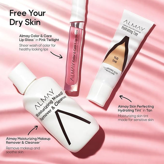 Almay Hydrating Liquid Foundation Tint, Lightweight with Light Coverage, Naturally Dewy Finish, Hypoallergenic, Dermatologist TestedFragrance Free, 110 Buff, 0.94 fl oz.