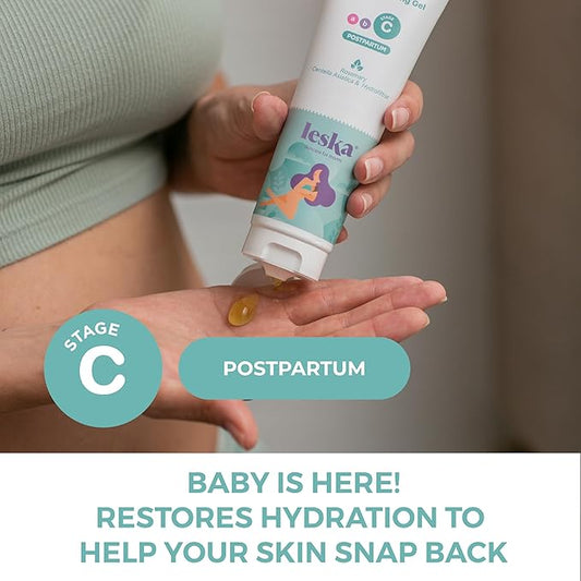 LESKA Maternity Post-Pregnancy Gel | STAGE C: RESTORE All-Over Toning Gel (Postpartum) | Part of a Complete 3 Part Pregnancy Skin Care System | New Mom Gifts (4oz)