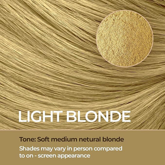 Keratin Hair Fibers for Men & Women - Fill In Fine or Thinning Hair, Instantly Thicker, Fuller Looking Hair (Light Blonde 30g)