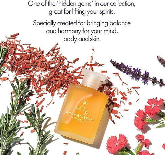 Aromatherapy Associates Inner Strength Bath and Shower Oil, Natural Body Oil to Uplift Mind, Body and Spirit, Made with 3 Essential Oils (1.86 oz)