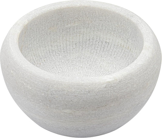 Shaving Soap & Cream Bowl for Men, Natural White Marble Stone, Heat Preservation, Easier to Whip Up a Fantastic Foam with Interior Micro-ridges, Art of Shave Lather bowl …