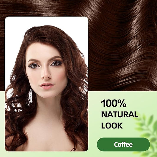 Hair Dye Shampoo 3 in 1 for Gray Hair Coverage, Argan nut Natural Shampoo Hair Dye for Women & Men/Ammonia-Free 500ml(Coffee)