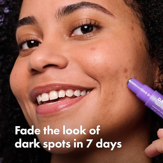 Hero Cosmetics Dark Spot Correct Spot-Fading 15% Vitamin C plus Hyaluronic Acid Serum. Improves the Look of Post Blemish Marks in 7 Days. Twist Applicator and Rollerball Tip for Easy Application. 10mL