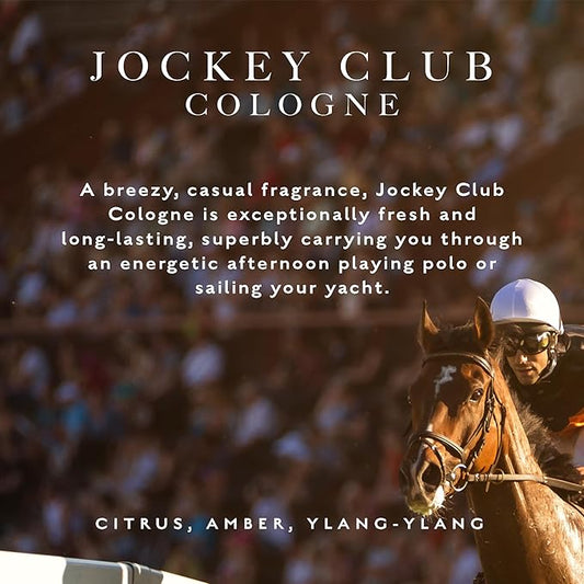 Caswell-Massey Jockey Club Cologne Spray, Aromatic Blend of Amber, Bergamot & Jasmine, Scented Cologne Spray For Men & Women, 3 Oz