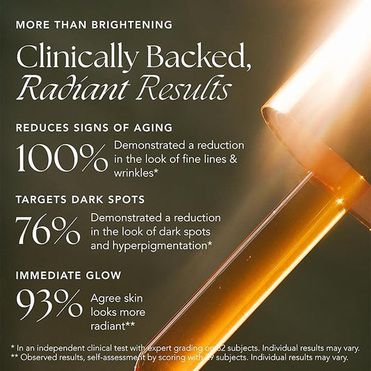 Brightening Saffron Serum - Discoloration Correcting Face Serum, Dark Spot Corrector, Vitamin C Alternative & Hyperpigmentation Treatment - Leaves Skin with a Healthy Glow (0.17 oz)