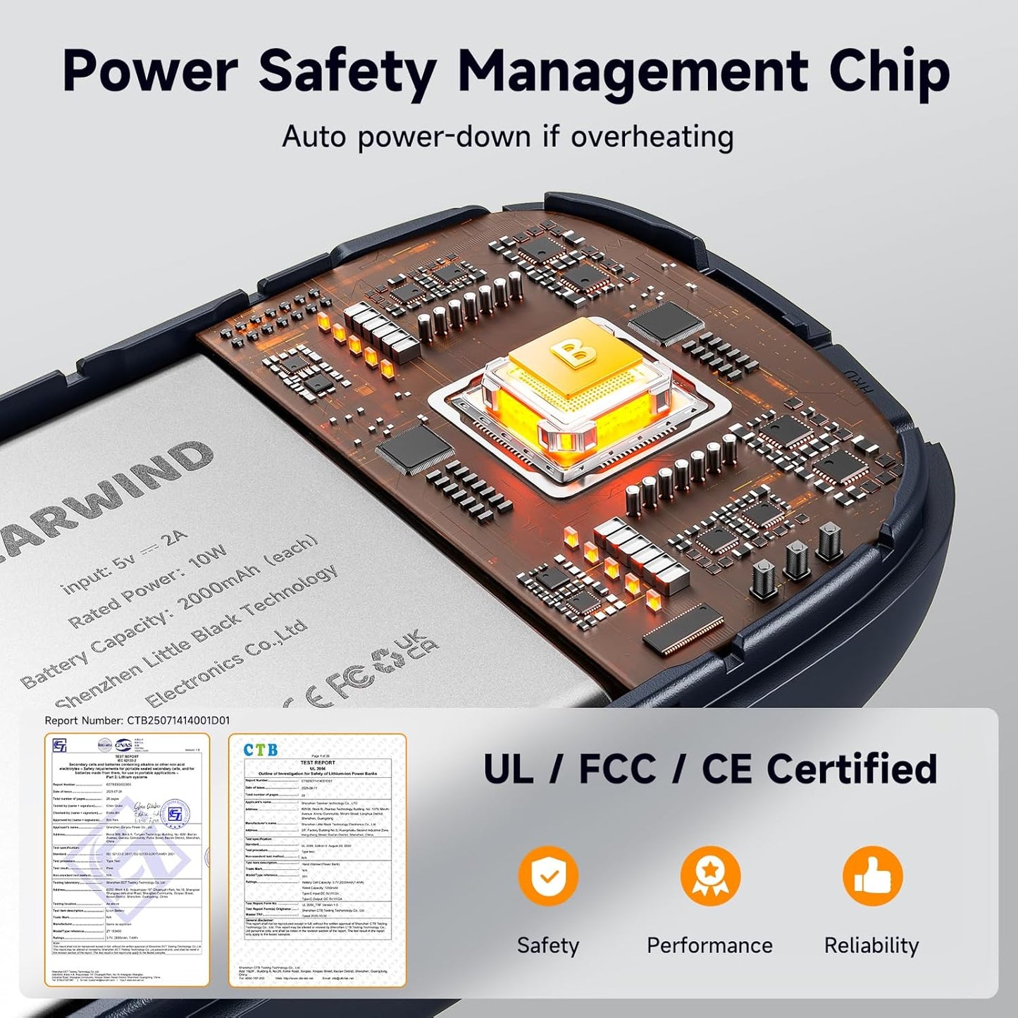 Electric Hand Warmers Rechargeable - 2 Pack Magnetic Pocket Heater Handwarmers with AI Chips, Portable Hunting Gear, Reusable Winter Essentials, Gift Ideas for Men, Women, Outdoor