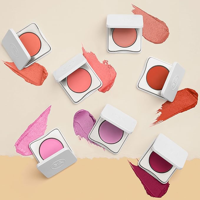 Honest Beauty 2-in-1 Creme Cheek Blush + Lip Color | EWG Verified, Vegan + Cruelty Free | Fire Coral, .1 oz