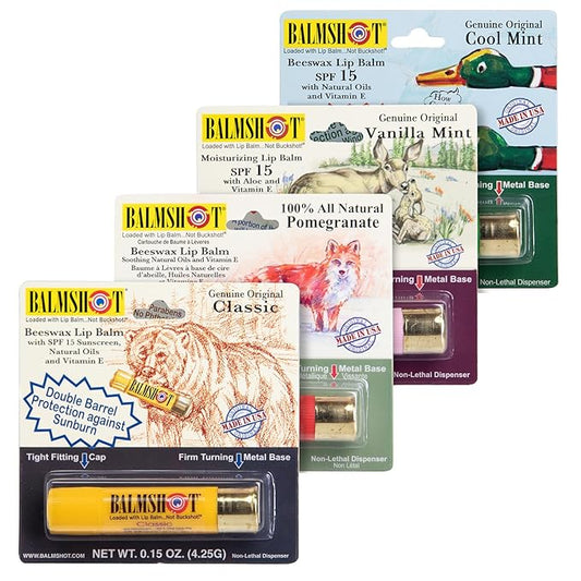 BALMSHOT Lip Balm 4 Pack