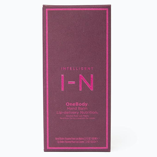 Intelligent Nutrients OneBody Hand Balm & Lip Delivery Nutrition Holiday Set - Help Soothe Dry Hands, Cuticles & Lips (2-Piece Set)