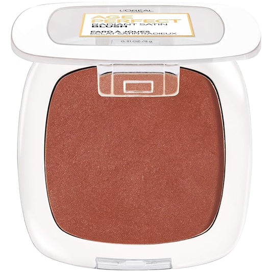 L'Oreal Paris Age Perfect Radiant Satin Blush with Camellia Oil, Amber