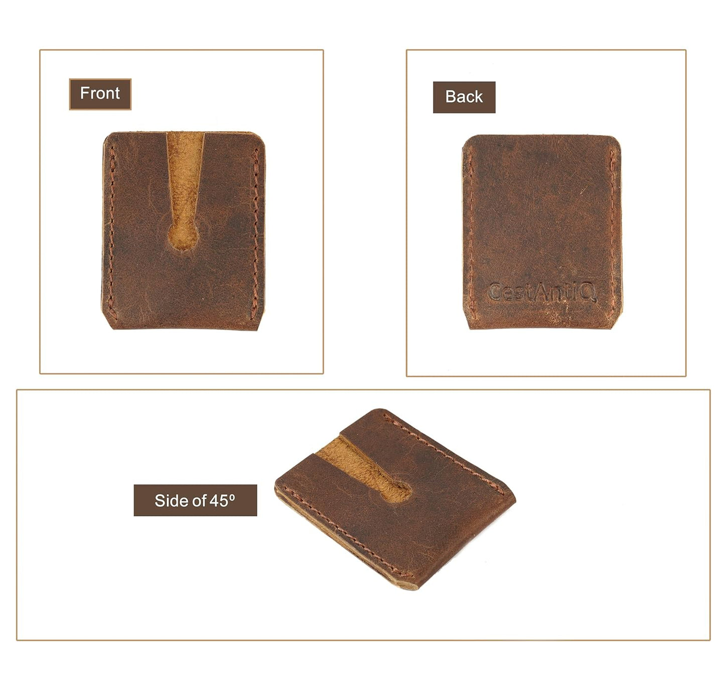 Leather Safety Razor Cover – Double Edge Protector, Travel Shaving Pouch, Snap-On Head Guard, Durable Leather Case for DE Blades, Compact Shaving Accessory Pouch