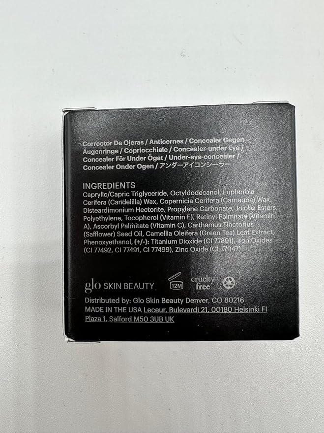 Glo Skin Beauty Under Eye Concealer Makeup with Duo Shades for Custom Blending - Corrects & Conceals Dark Circles & Redness - Buildable Longwearing Coverage (Beige)