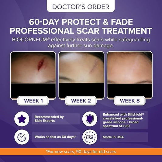 Advanced Scar Treatment with Silishield® & SPF 30 20g - Made in the USA, Fast-Drying, Water-Resistant Silicone Scar Gel - Surgeon Recommended for New & Old Scars - Suitable for Children Over 6 Months