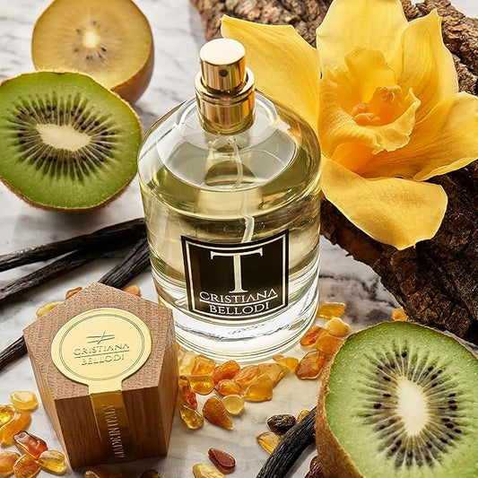 T for Unisex - Perfume for Women & Men - Long Lasting Cologne from Italy - Fruity Spicy Fragrance with Orange, Peach, Vanilla, Amber, Musk Notes - Eau de Parfum - 3.4 oz EDP Spray