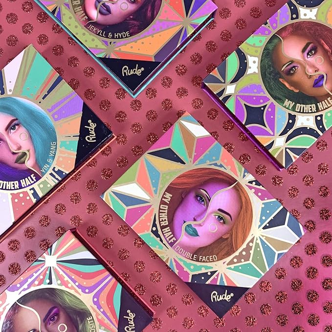 My Other Half Duo Shade Face Palette - Jekyll and Hyde by Rude Cosmetics for Women - 0.4 oz Makeup