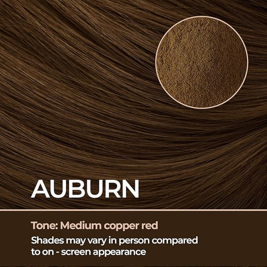 Keratin Hair Fibers for Men & Women - Fill In Fine or Thinning Hair, Instantly Thicker, Fuller Looking Hair (Auburn 30g)