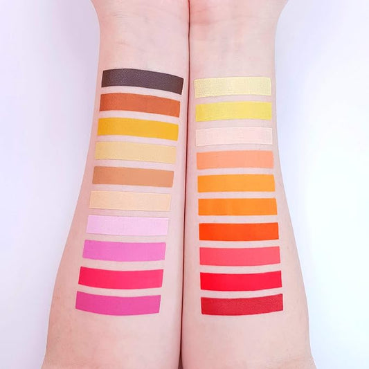 Pro Face & Body Paint Cake Pots by Moon Creations - 40 Colour Professional Kit - Professional Water Based Face Paint Makeup for Adults, Kids - 1.26oz