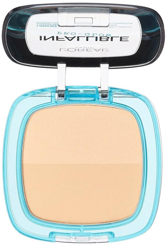 L'Oréal Paris Infallible Pro Glow Pressed Powder, Nude Beige, 0.31 oz.