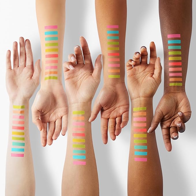 Profusion Cosmetics 10 Shade Eyeshadow Palette - High Pigmented Multi-Finish Colors, Vegan & Cruelty-Free, Create Stunning Looks On-the-Go - Travel-Friendly & Versatile Makeup, NEON