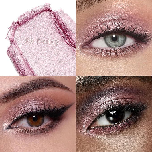 Eyeshadow Stick, Shimmer and Matte Cream Eye Shadow Brightener Sticks Eyeliner Pencil Crayon, Waterproof Long Lasting Eye Highlighter Stick Makeup,0.056 Oz(#8-Fancy)