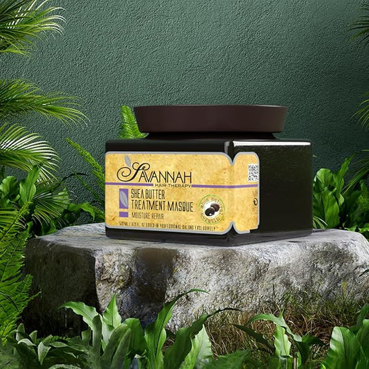 Savannah Deep Conditioning Hair Mask – Restores Shine & Softness to Dry, Curly, or Chemically Treated Hair – Anti-Frizz, Hydrating Formula with Keratin & Shea Butter – 500ml (16.9 oz)