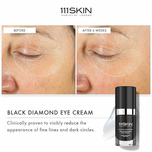 111SKIN Black Diamond Eye Cream, Formulated with Granactive Retinoid for Fine Lines and Dark Circles, Anti-Aging Formula Suitable for Sensitive Skin, 0.51 fl oz