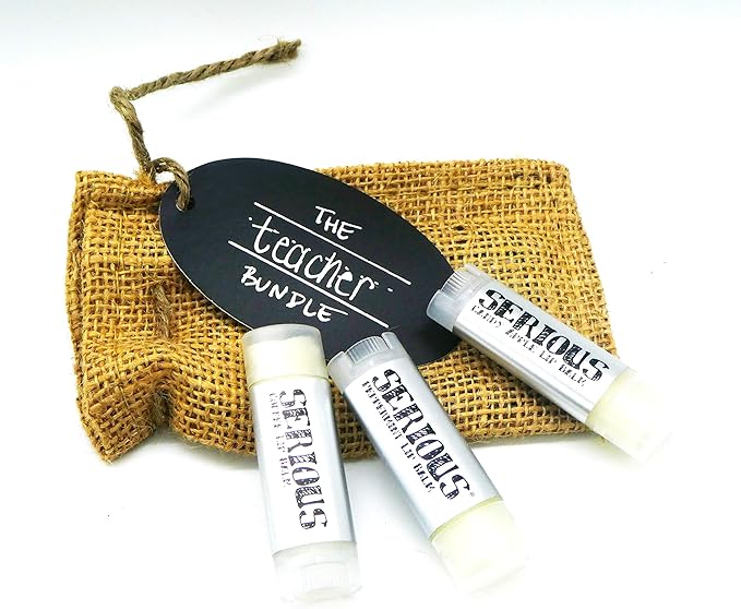 The Teacher Bundle - Special Edition | Peppermint, Candy Apple & Coffee Flavors | All Natural Ingredients, Chemical Free, Handmade - Lip moisturizer and Healing