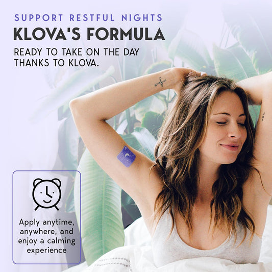 Klova ZSleep Patches for Adults | Natural Sleep Aid with Melatonin, Ashwagandha, Valerian, GABA & L-Theanine | Fall Asleep Faster, Stay Asleep Longer & Wake Up Refreshed | 28 Sleep Patches