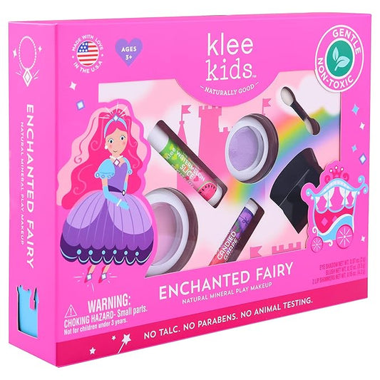 Klee Naturals Luna Star Naturals Klee Kids 4 PC Makeup Up Kits with Compacts (Enchanted Fairy) (Enchanted Fairy)