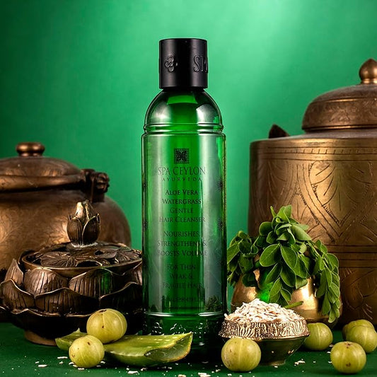 SPA CEYLON Aloe Vera Watergrass Gentle Hair Cleanser | Treat and Strengthen Hair | Sulfate-Free Hair Care | Ideal for Thin Weak or Fragile Hair
