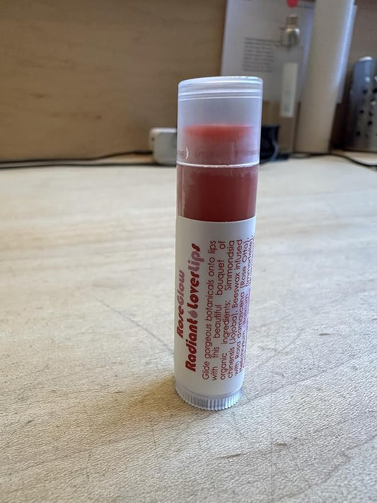 Living Libations - Organic 'Rose Glow Lover Lips' Lip Balm | Natural, Wildcrafted Clean Beauty (2-pack)