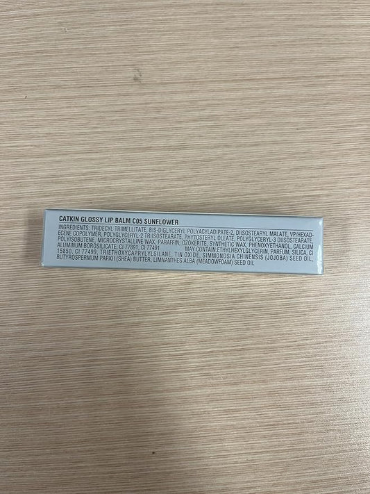 CATKIN Glossy Lip Balm Ultra Hydating Glow Lip Tinted Jelly Plump Melting Balm Shea Butter Repair Soothing For Dry Lips Dewy Finished 0.12 oz C05 SUNFLOWER