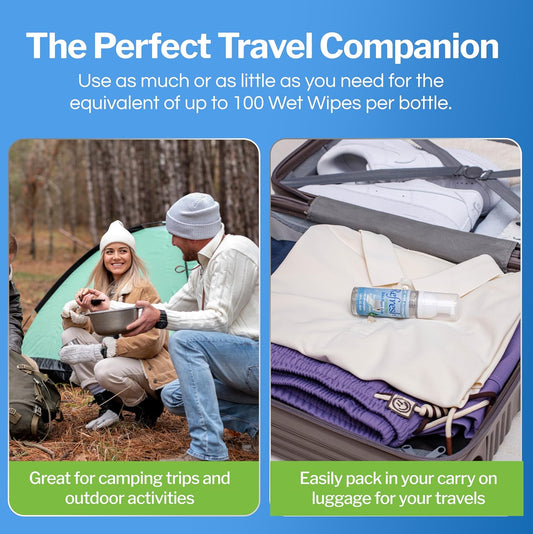 Refresh Liquid Wipe Toilet Paper Foam Refill (16 fl oz / 473ml) – Eco-Friendly Flushable Wet Wipe Alternative for Sensitive Skin with Aloe & Witch Hazel – Alcohol Free & Septic Safe